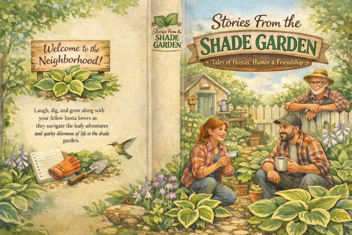 Stories from the Shade Garden illustrated cover spread